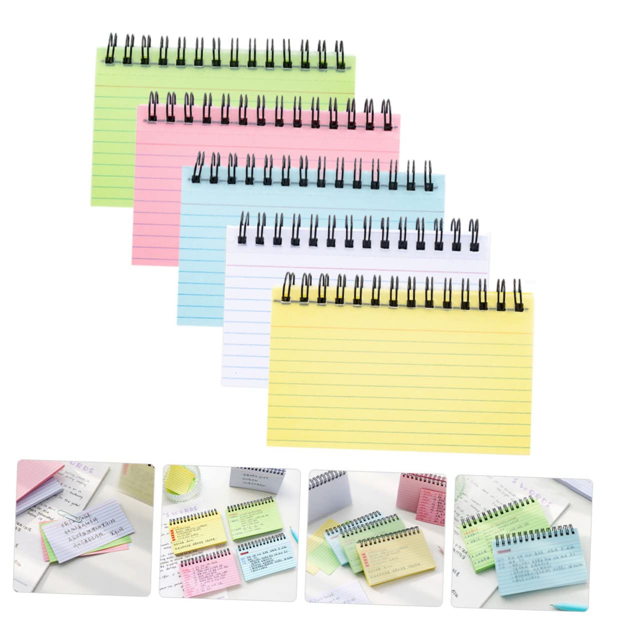 Amazon | Toyvian 5本 コイル​​ ノート ミニ ノート スパイラル